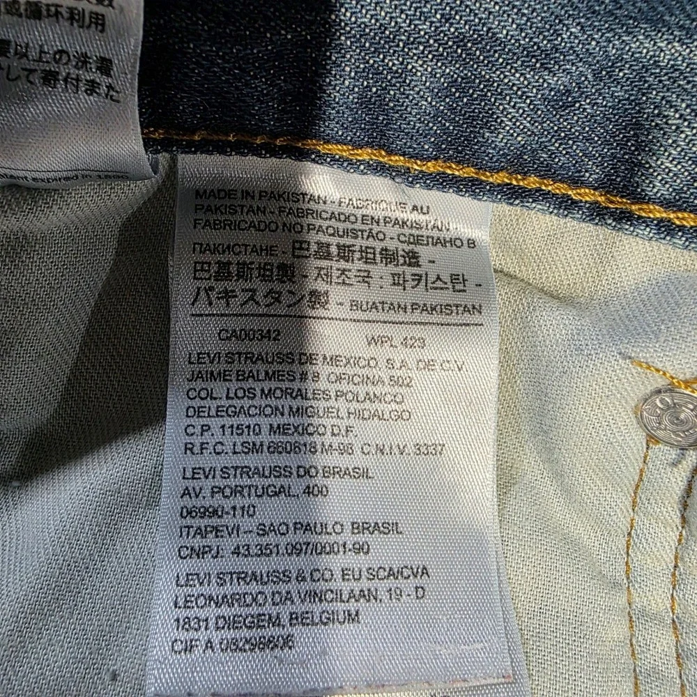 Levis 559 Relaxed Straight Jeans Mens 38x34 Medium Wash Blue Denim 100% Cotton